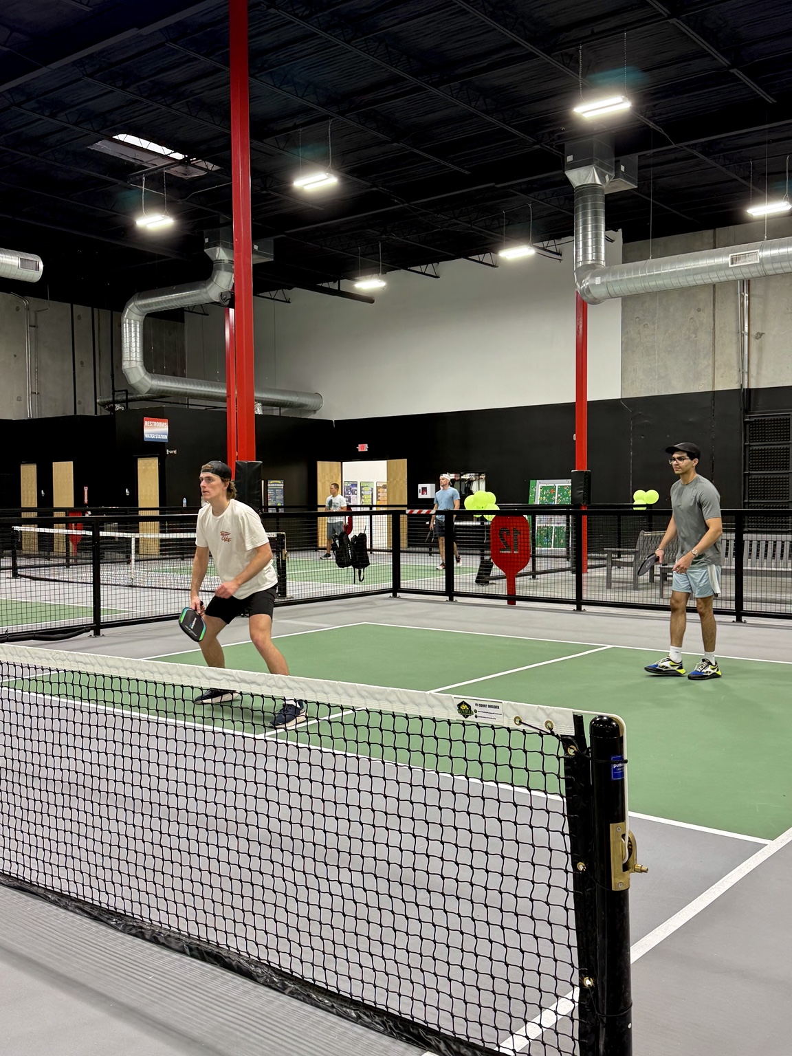 Pickleball event action
