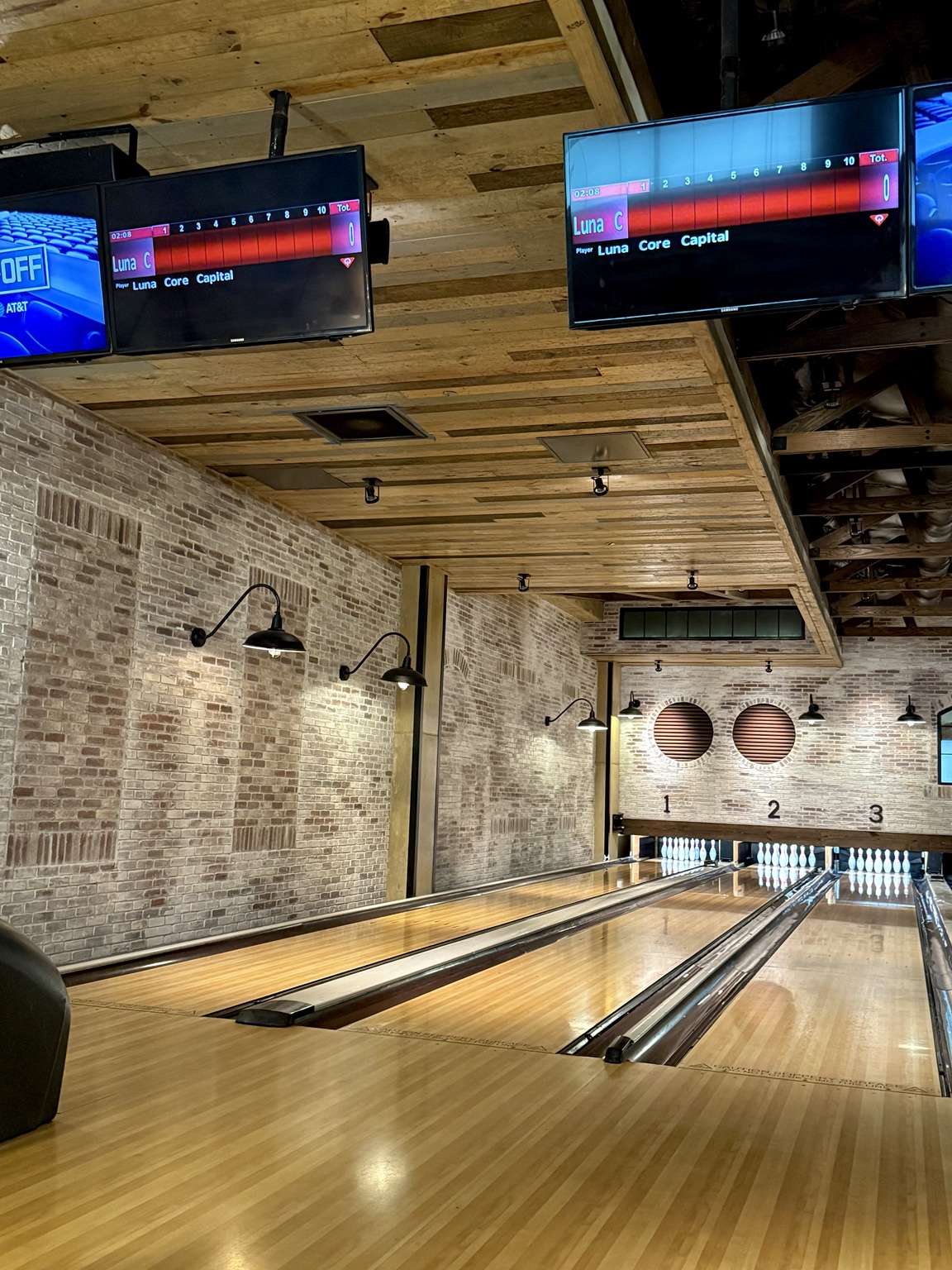 Bowling lanes at first meetup